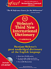 Third New International Dictionary with CD-ROM